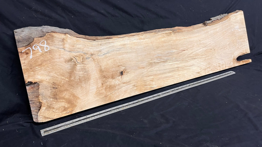 Shelving, shelf, ledge, rippled hornbeam 1260 L x 330 W x 35 D mm          (798)