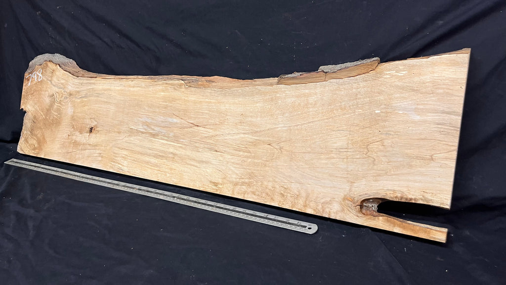 Shelving, shelf, ledge, rippled hornbeam 1260 L x 330 W x 35 D mm          (798)