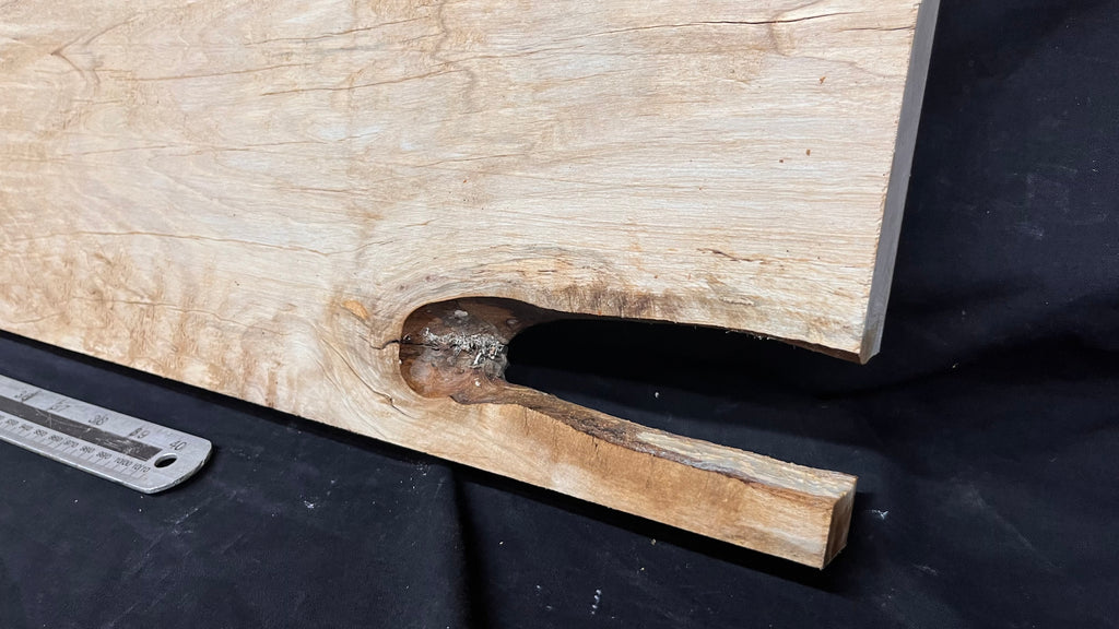 Shelving, shelf, ledge, rippled hornbeam 1260 L x 330 W x 35 D mm          (798)
