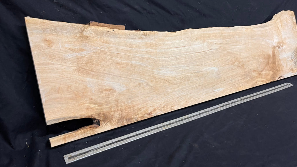 Shelving, shelf, ledge, rippled hornbeam 1260 L x 330 W x 35 D mm          (798)