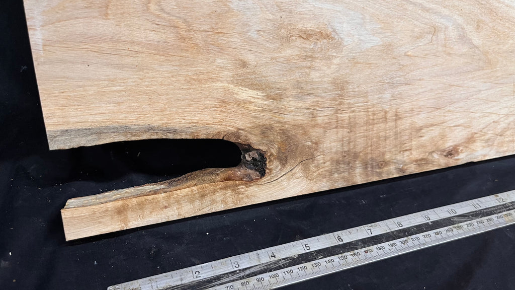 Shelving, shelf, ledge, rippled hornbeam 1260 L x 330 W x 35 D mm          (798)