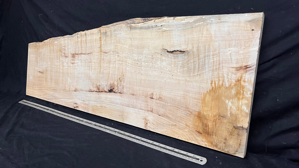 Shelving, shelf, ledge, rippled hornbeam 1154 L x 408 W x 28 D mm          (799)