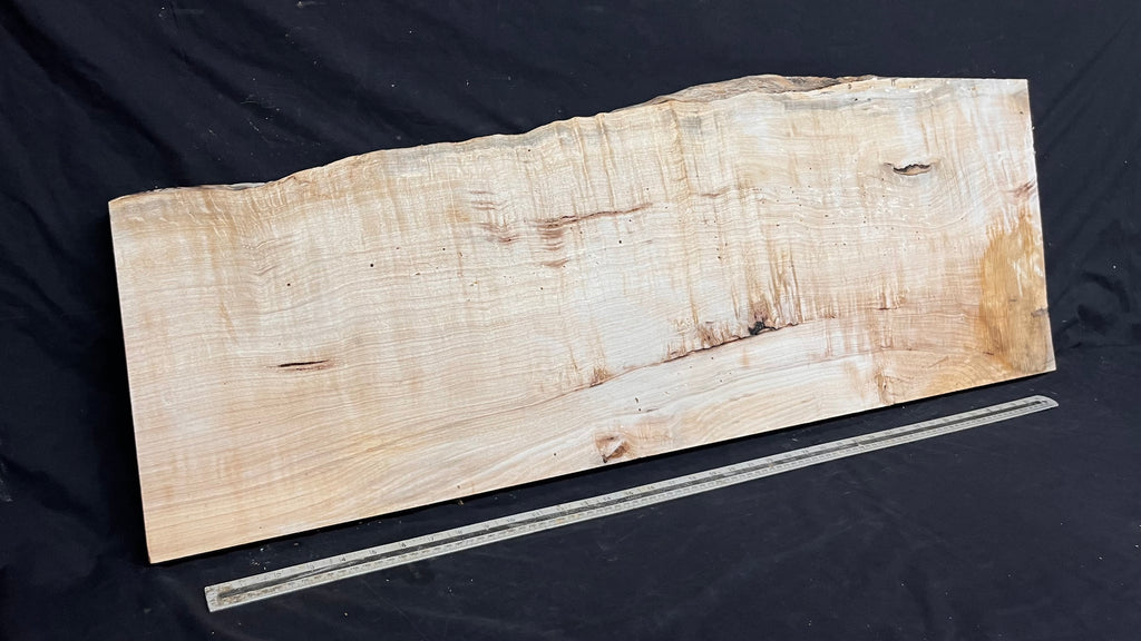 Shelving, shelf, ledge, rippled hornbeam 1154 L x 408 W x 28 D mm          (799)