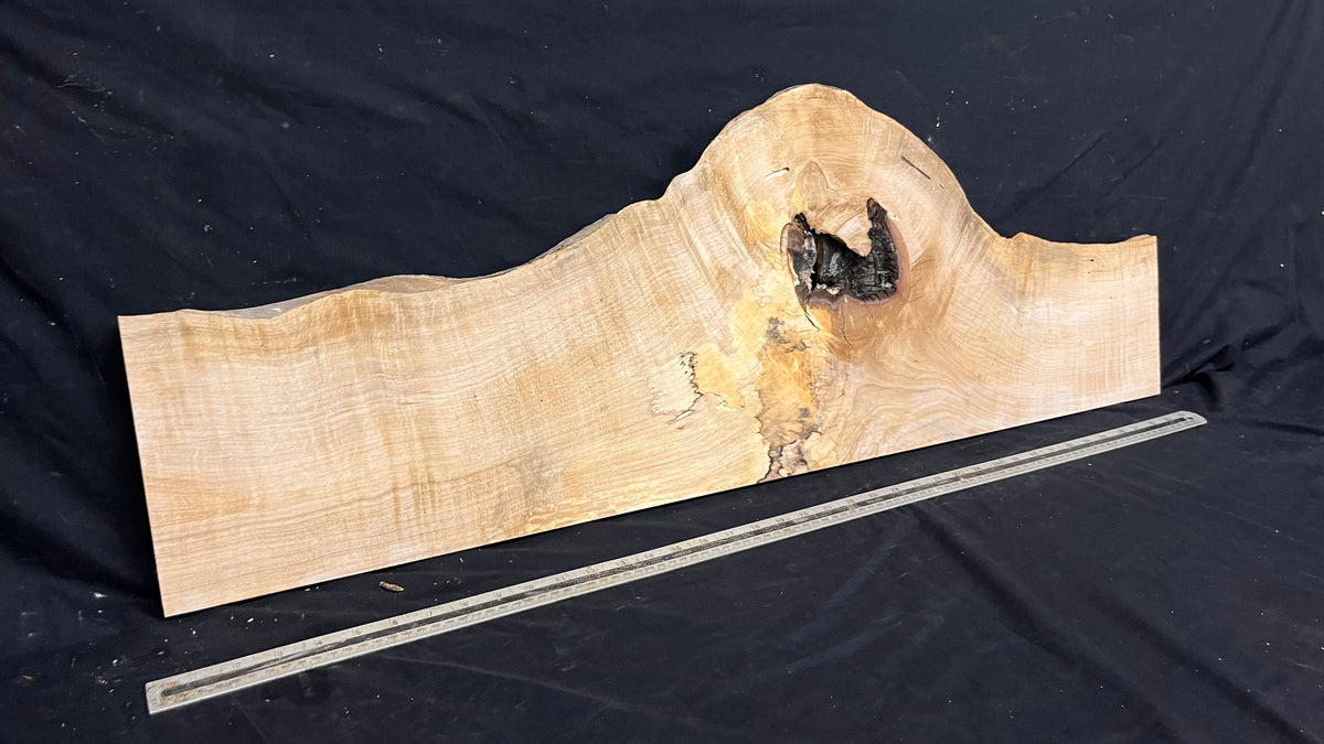 Shelving, shelf, ledge, rippled hornbeam 1021 L x 347 W x 32 D mm          (800)