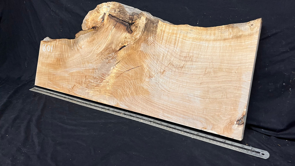 Shelving, shelf, ledge, rippled hornbeam 950 L x 394 W x 34 D mm          (801)