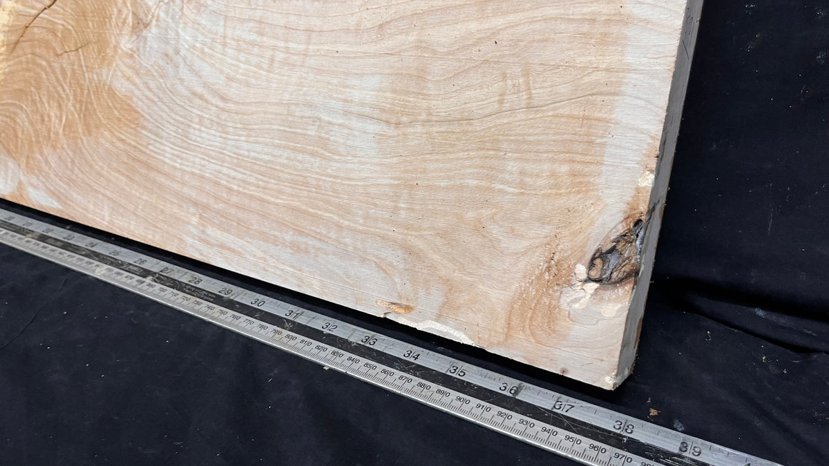 Shelving, shelf, ledge, rippled hornbeam 950 L x 394 W x 34 D mm          (801)