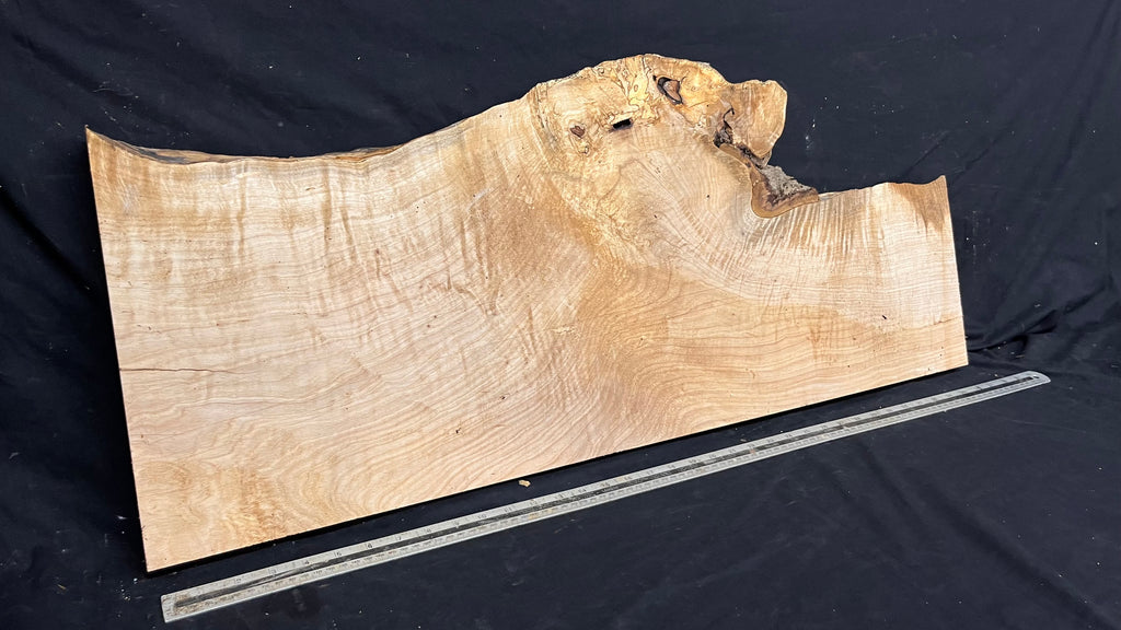 Shelving, shelf, ledge, rippled hornbeam 950 L x 394 W x 34 D mm          (801)