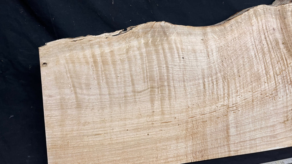 Shelving, shelf, ledge, rippled hornbeam 1002 L x 365 W x 28 D mm          (802)