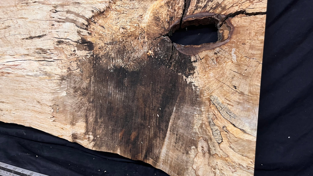Resin table top, rippled hornbeam 1370 L x 430 W x 35 D mm          (803)