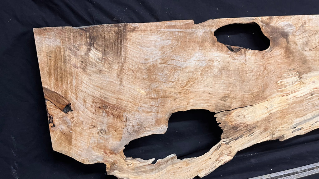 Resin table top, rippled hornbeam 1370 L x 430 W x 35 D mm          (803)