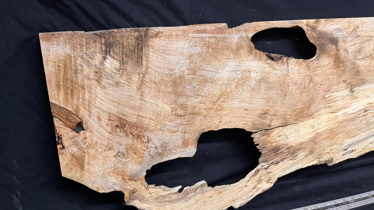 Resin table top, rippled hornbeam 1370 L x 430 W x 35 D mm          (803)