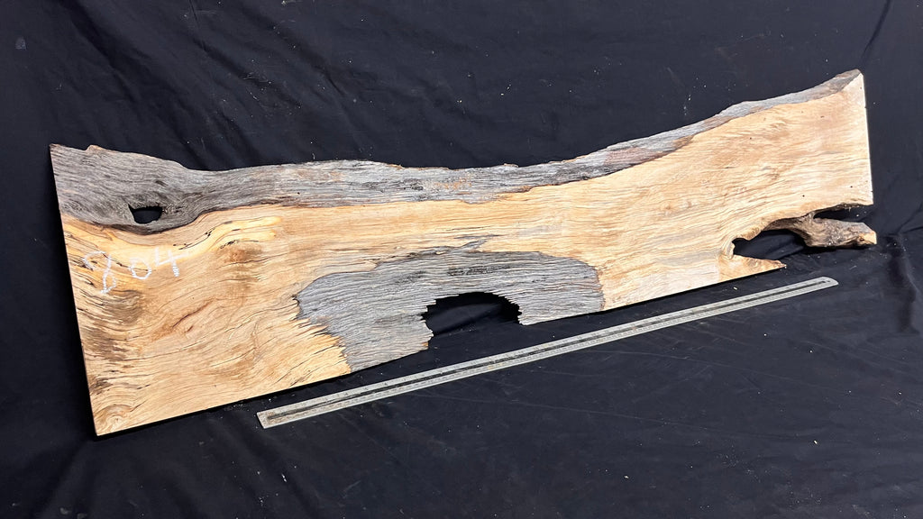 Resin table top, rippled hornbeam 1427 L x 354 W x 30 D mm          (804)
