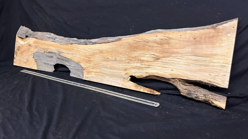 Resin table top, rippled hornbeam 1427 L x 354 W x 30 D mm          (804)