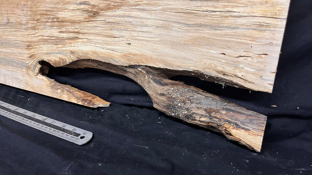 Resin table top, rippled hornbeam 1427 L x 354 W x 30 D mm          (804)