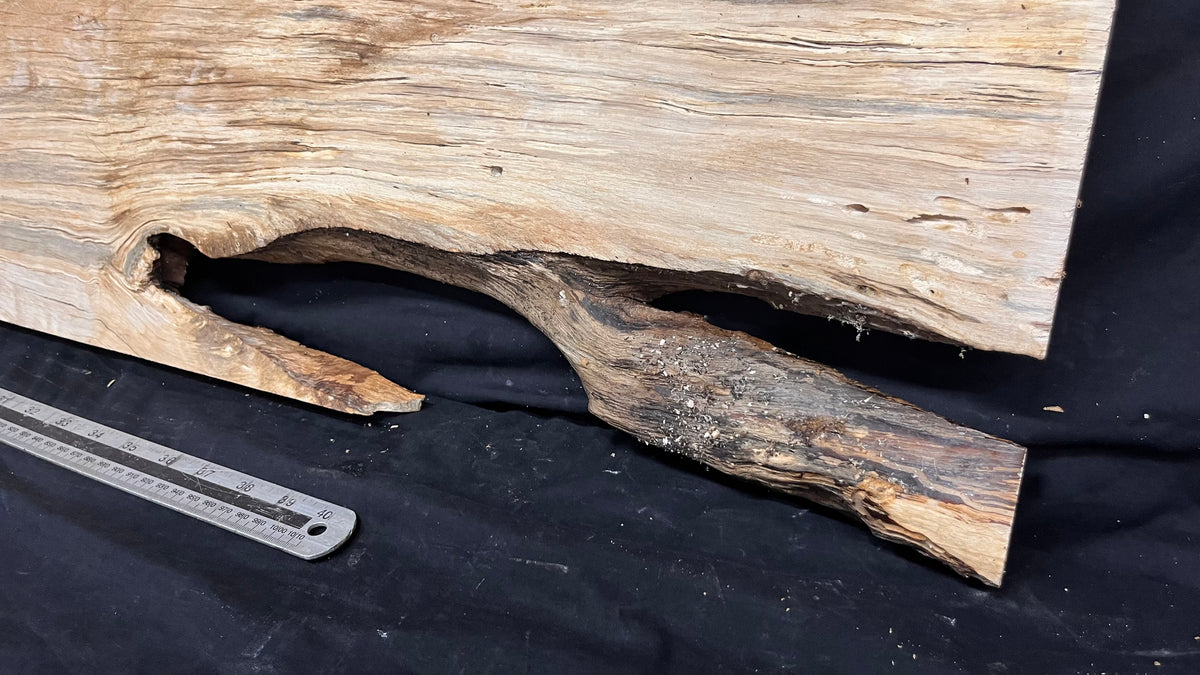 Resin table top, rippled hornbeam 1427 L x 354 W x 30 D mm          (804)