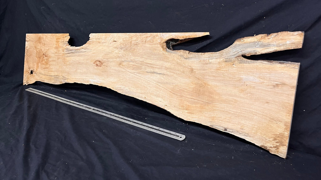 Resin table top, rippled hornbeam 1427 L x 354 W x 30 D mm          (804)