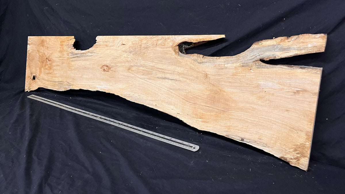 Resin table top, rippled hornbeam 1427 L x 354 W x 30 D mm          (804)