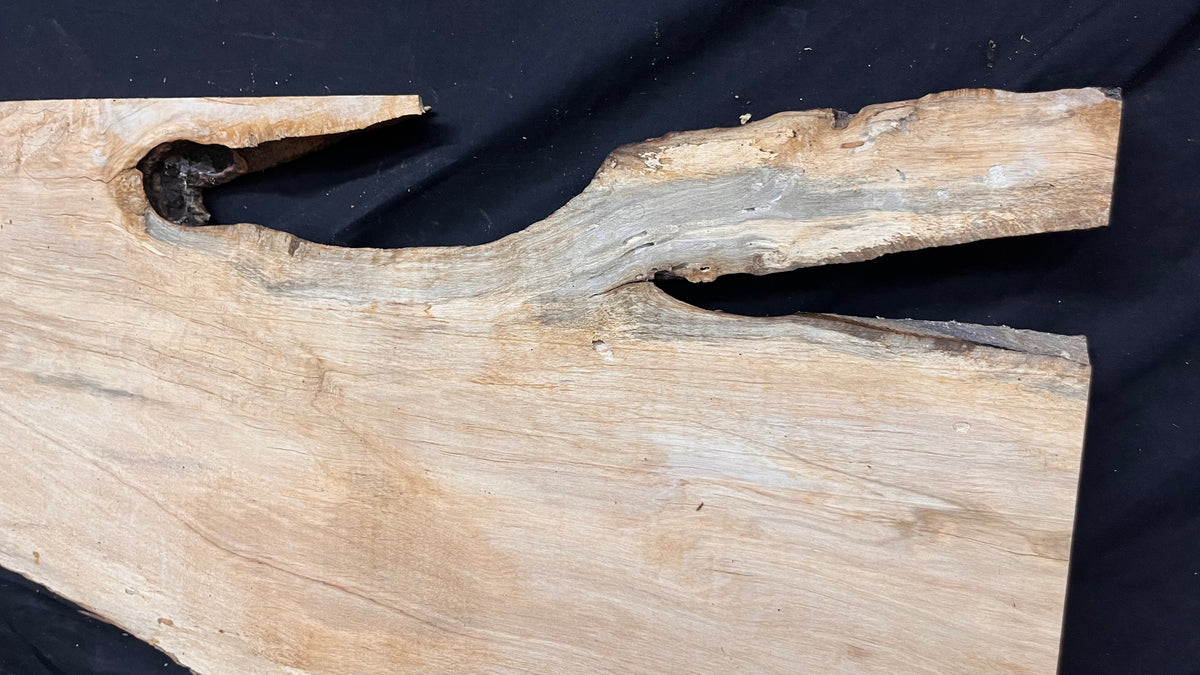 Resin table top, rippled hornbeam 1427 L x 354 W x 30 D mm          (804)