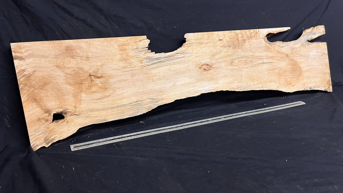 Resin table top, rippled hornbeam 1427 L x 354 W x 30 D mm          (804)