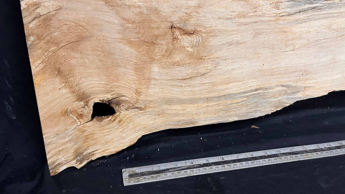 Resin table top, rippled hornbeam 1427 L x 354 W x 30 D mm          (804)