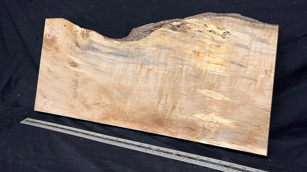 Resin table top, rippled hornbeam 748 L x 340 W x 37 D mm          (805)