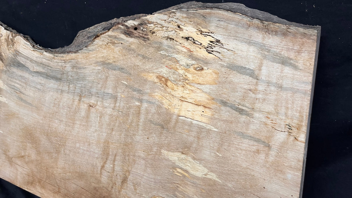Resin table top, rippled hornbeam 748 L x 340 W x 37 D mm          (805)
