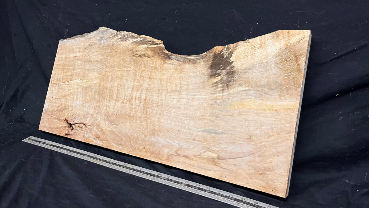 Resin table top, rippled hornbeam 748 L x 340 W x 37 D mm          (805)