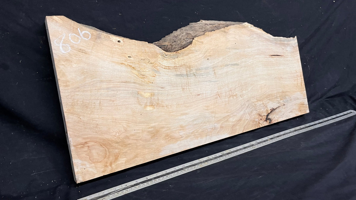 Resin table top, rippled hornbeam 799 L x 350 W x 41 D mm          (806)