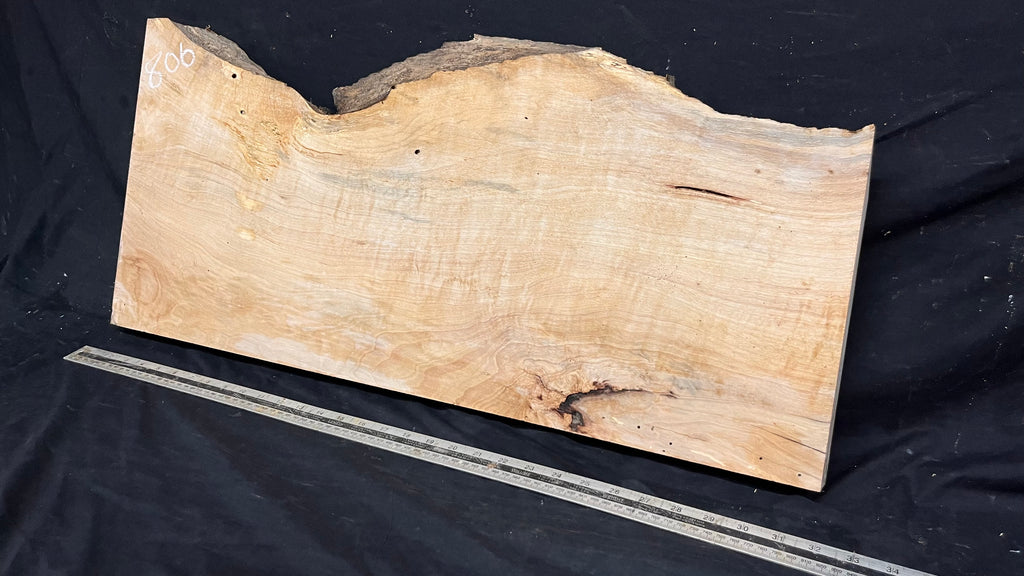 Resin table top, rippled hornbeam 799 L x 350 W x 41 D mm          (806)