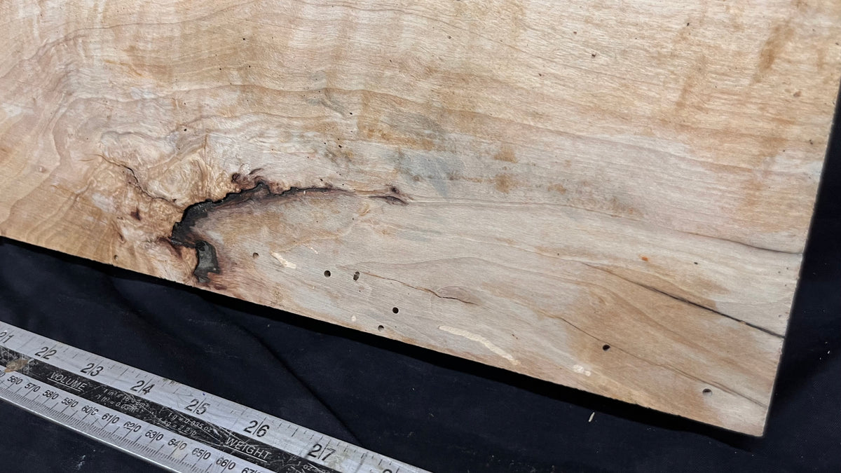 Resin table top, rippled hornbeam 799 L x 350 W x 41 D mm          (806)