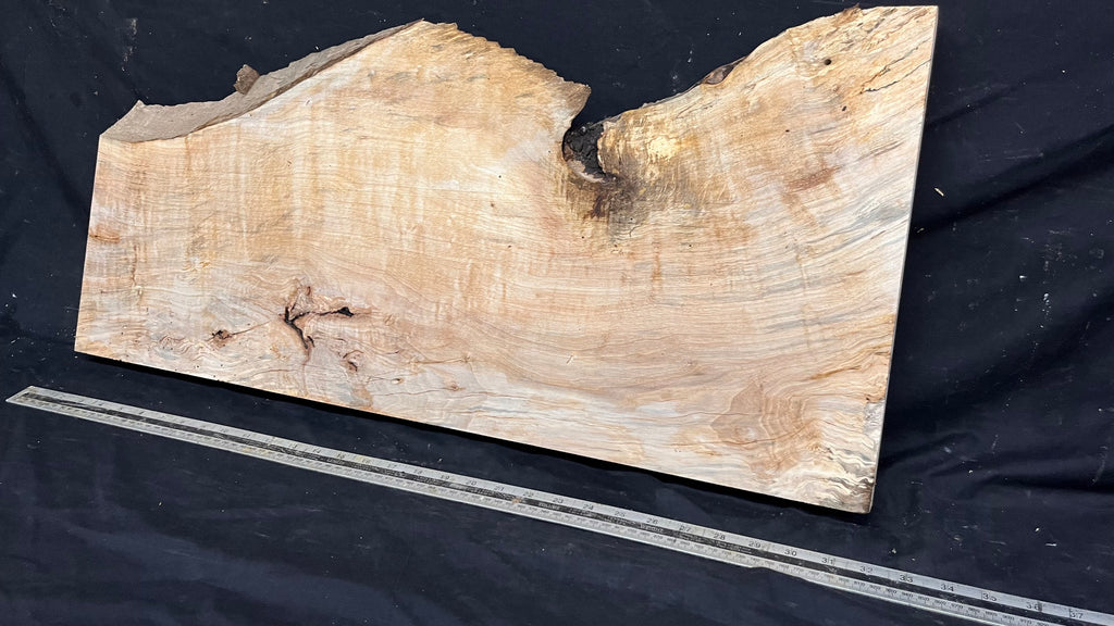 Resin table top, rippled hornbeam 799 L x 350 W x 41 D mm          (806)