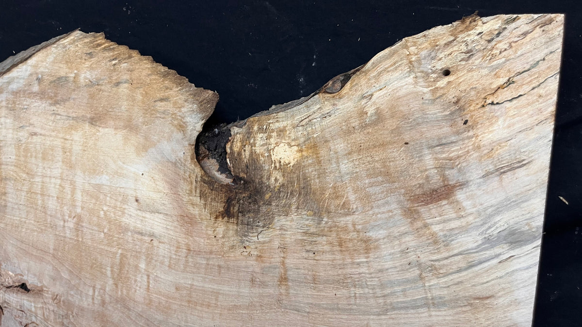 Resin table top, rippled hornbeam 799 L x 350 W x 41 D mm          (806)