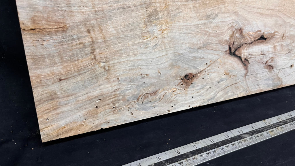 Resin table top, rippled hornbeam 799 L x 350 W x 41 D mm          (806)