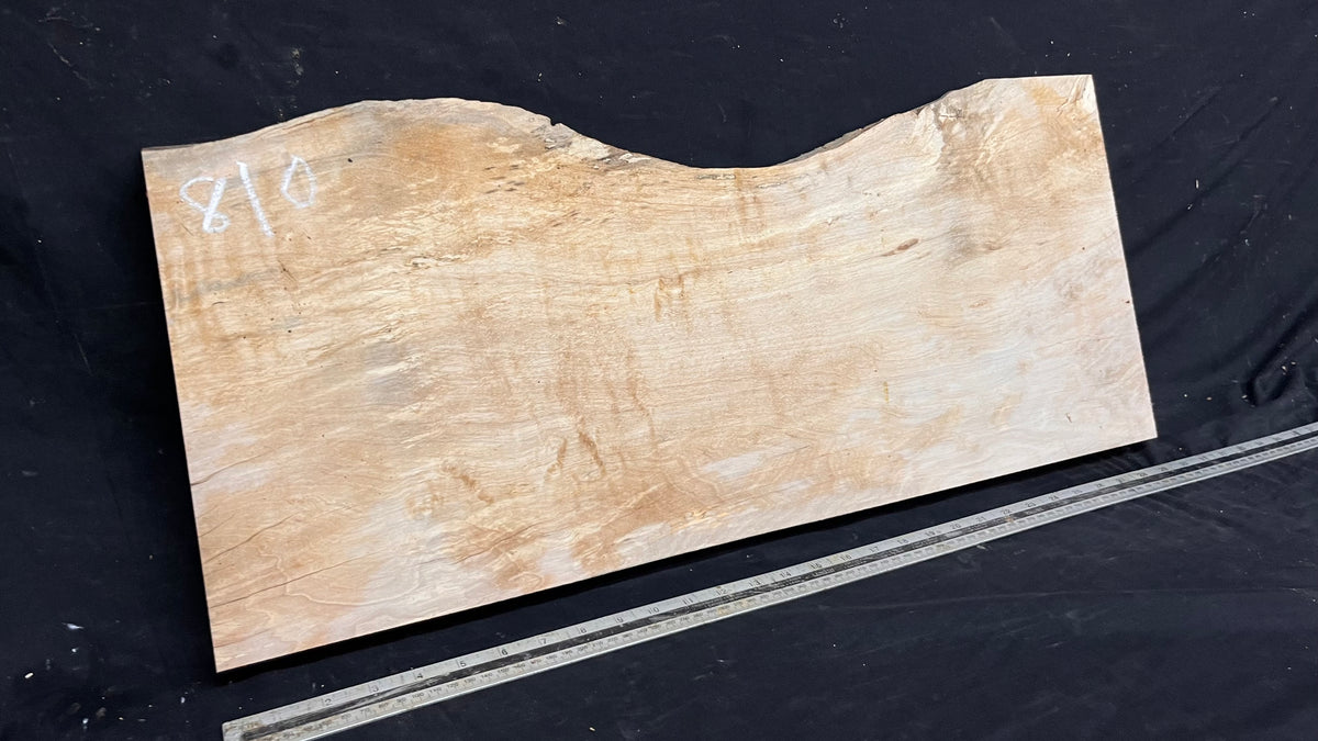Resin table project, rippled hornbeam 748 L x 317 W x 41 D mm          (810)