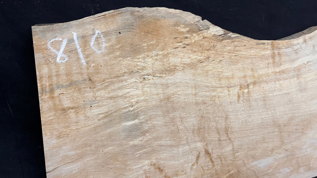 Resin table project, rippled hornbeam 748 L x 317 W x 41 D mm          (810)
