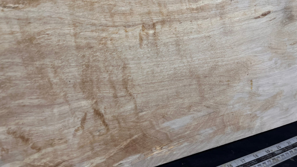 Resin table project, rippled hornbeam 748 L x 317 W x 41 D mm          (810)