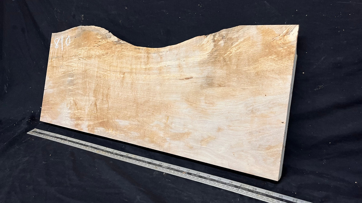 Resin table project, rippled hornbeam 748 L x 317 W x 41 D mm          (810)