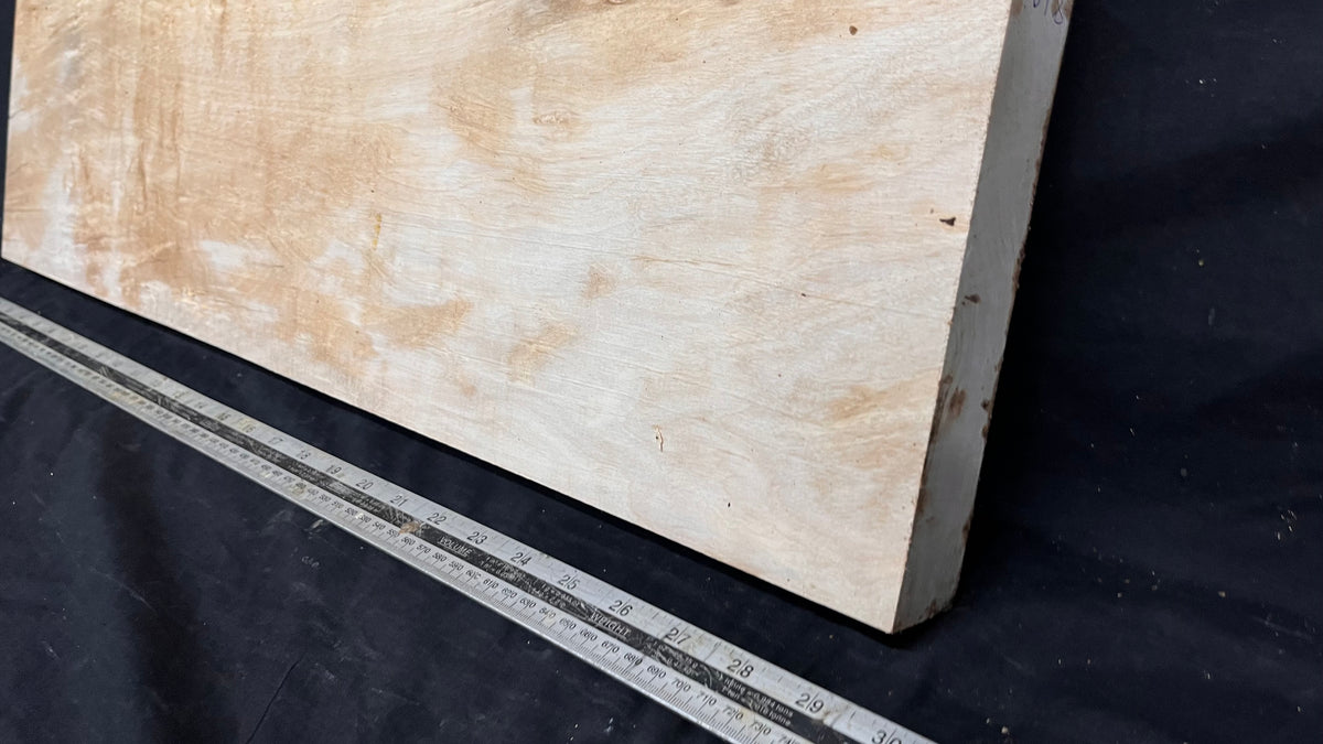 Resin table project, rippled hornbeam 748 L x 317 W x 41 D mm          (810)