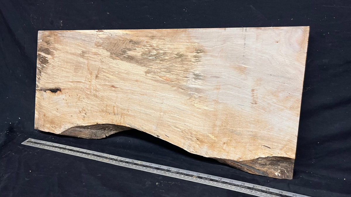 Resin table project, rippled hornbeam 748 L x 317 W x 41 D mm          (810)