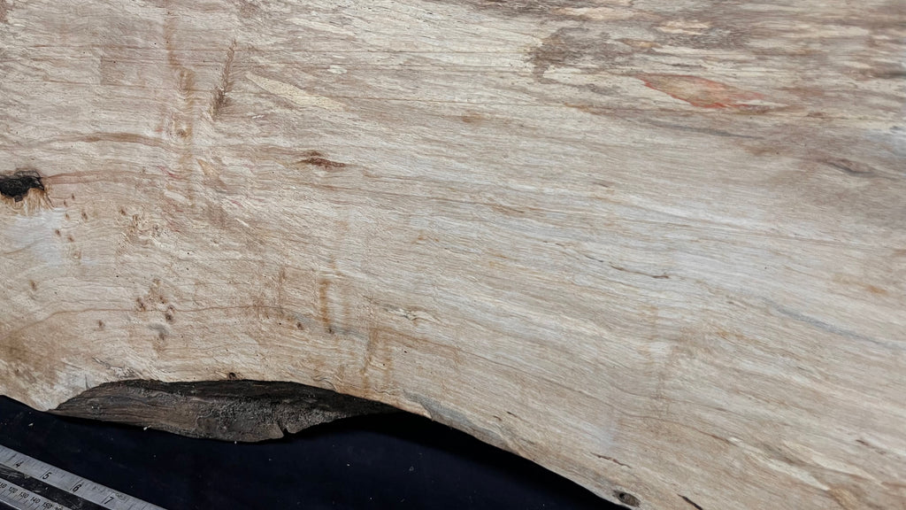 Resin table project, rippled hornbeam 748 L x 317 W x 41 D mm          (810)