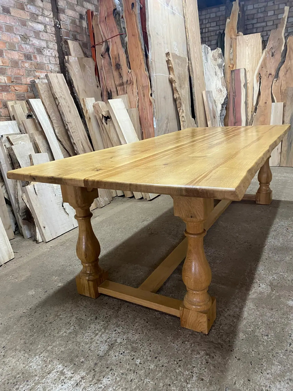 Solid oak refectory table 8-10 seater Dining Tables