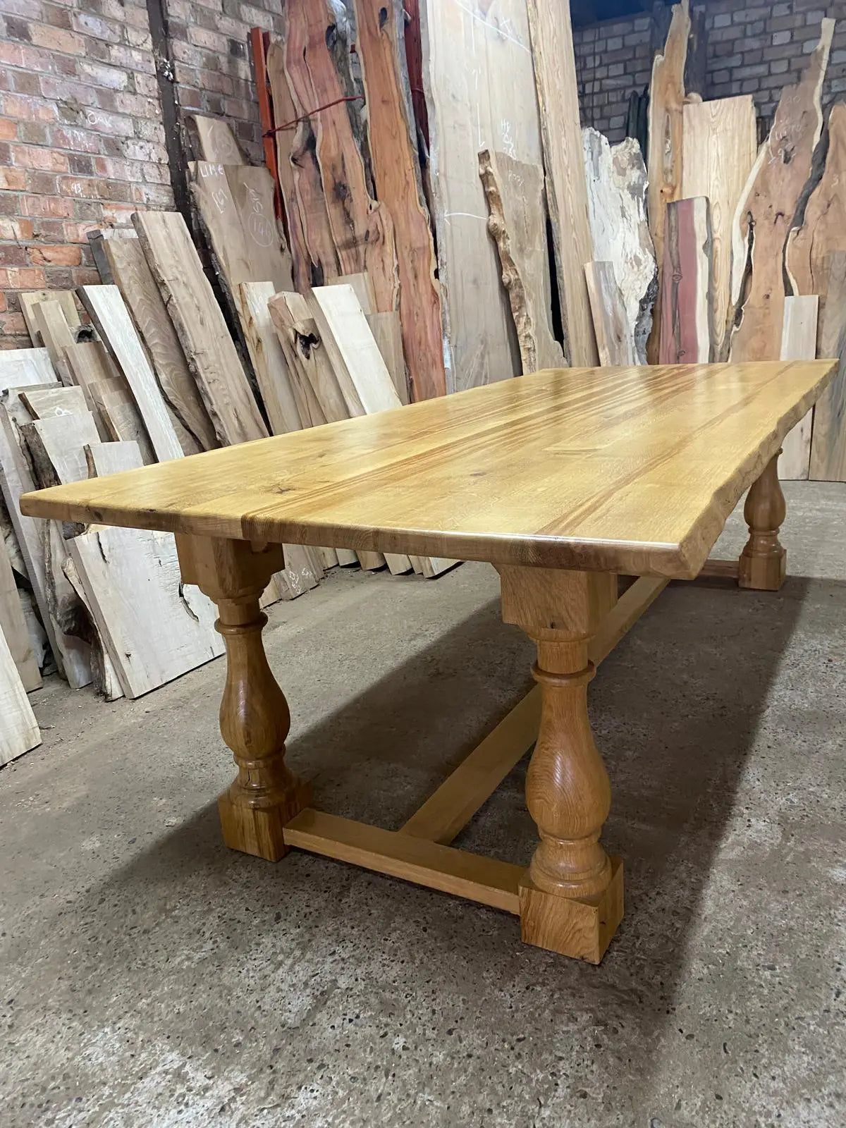 Solid oak refectory table 8-10 seater Dining Tables