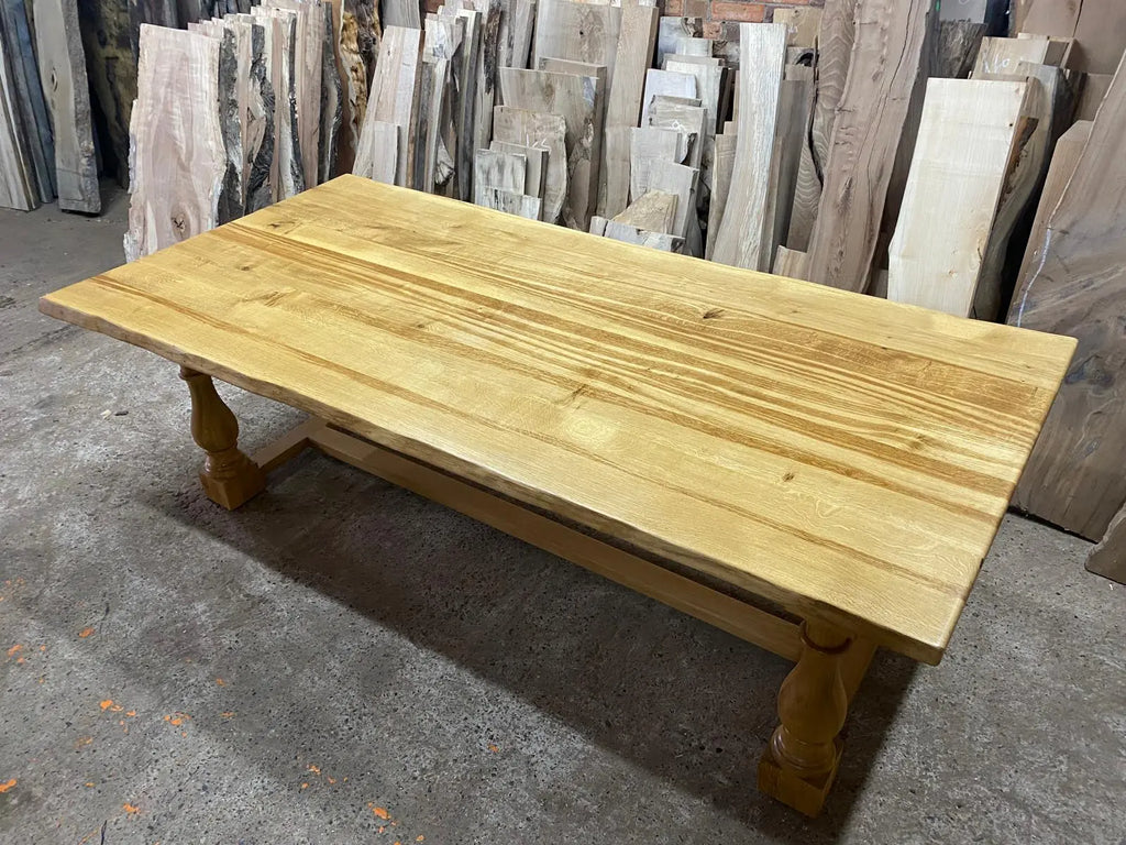 Solid oak refectory table 8-10 seater Dining Tables