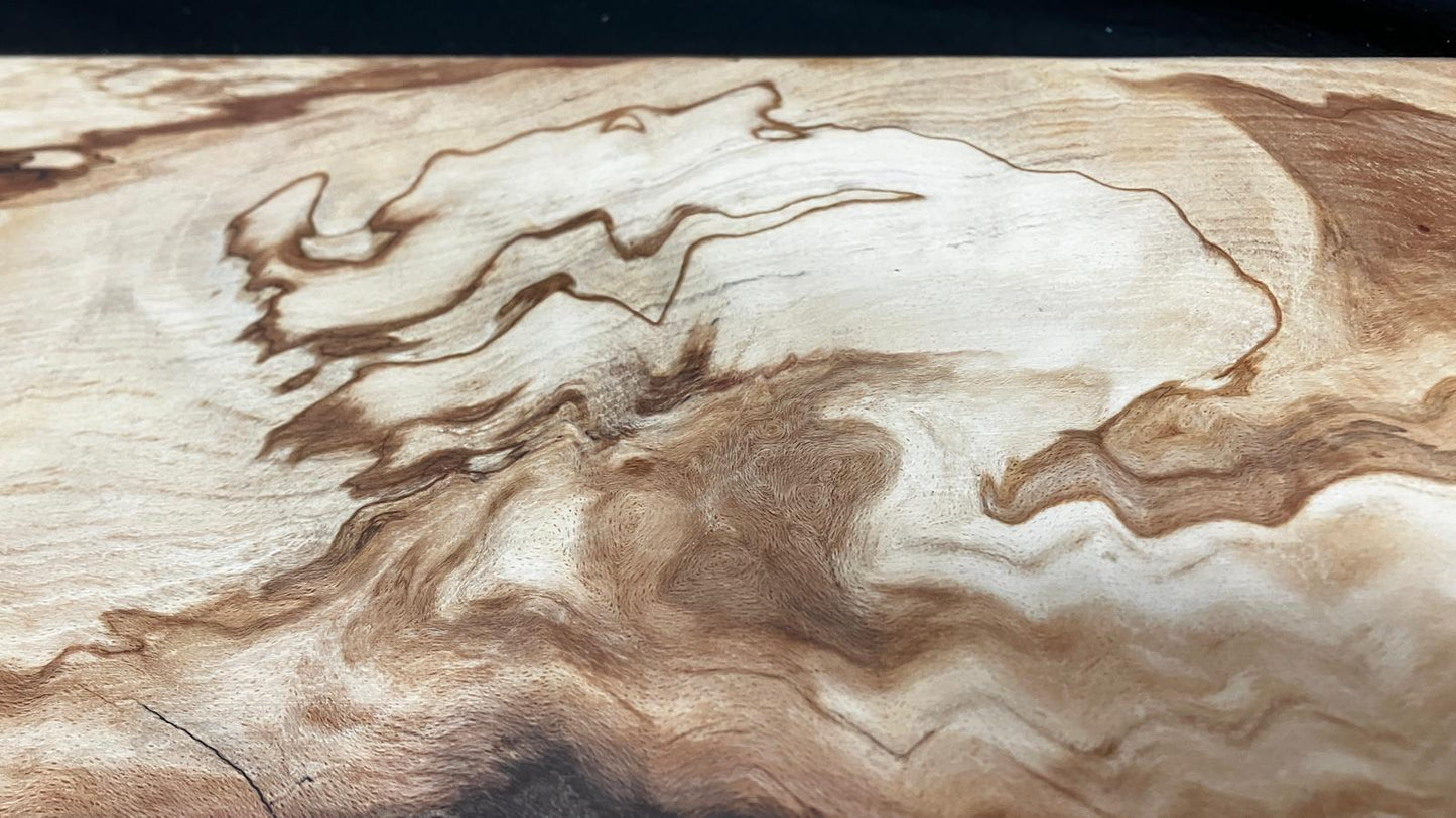 Spalted beech, medium size chunky wooden chopping Board  (911)