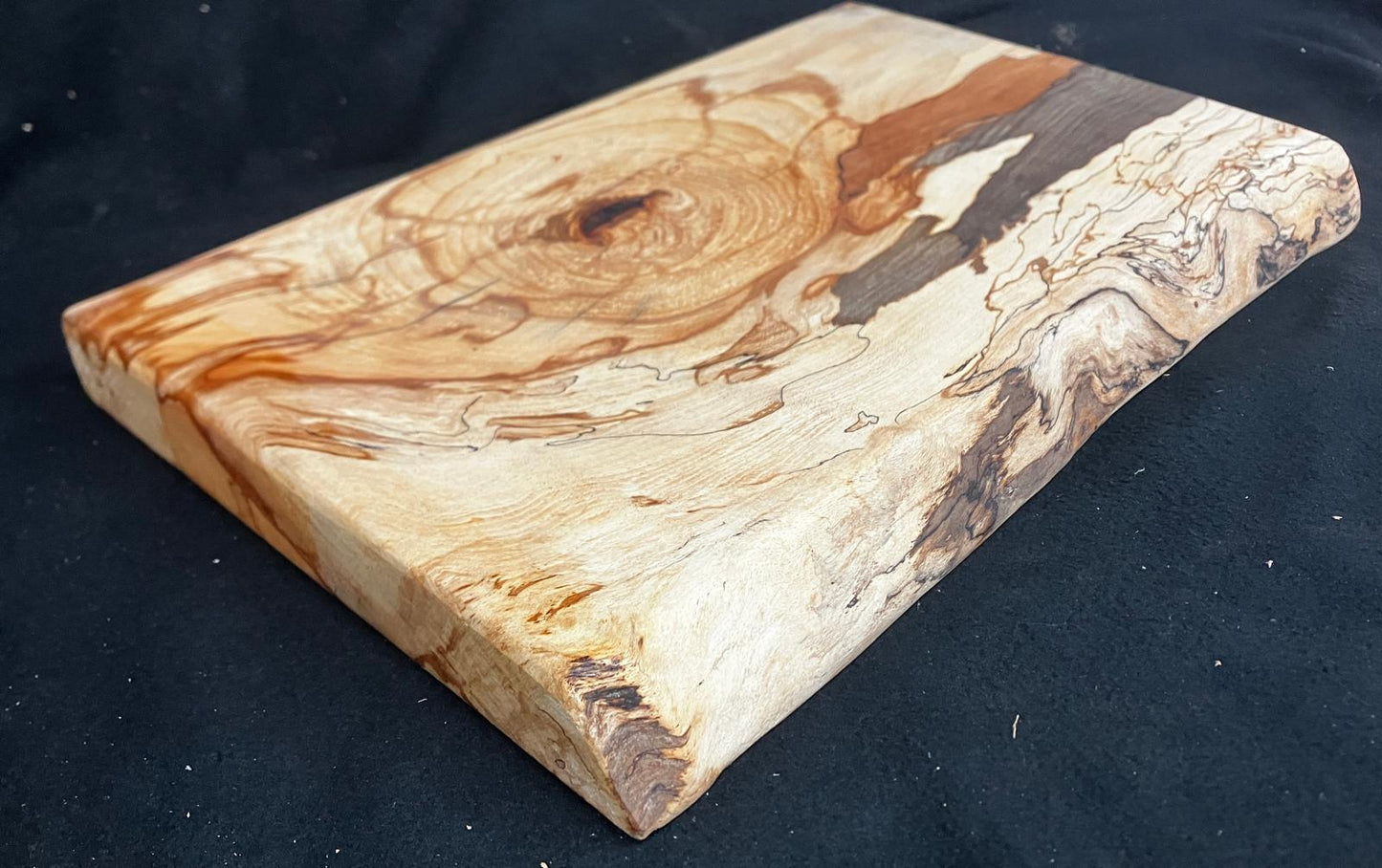 Spalted beech, medium size chunky wooden chopping Board  (912)