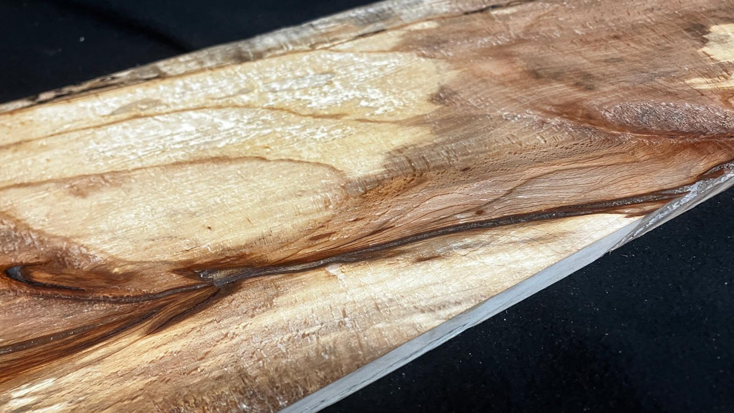 Spalted beech tone wood, craft wood 603 L x 179 W x 20 D (mm)    (921)