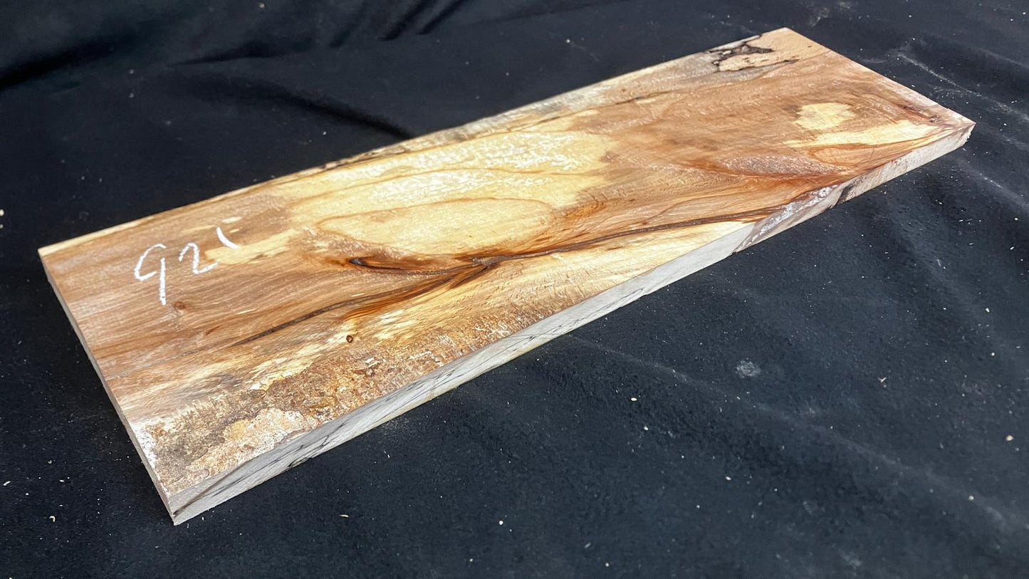 Spalted beech tone wood, craft wood 603 L x 179 W x 20 D (mm)    (921)