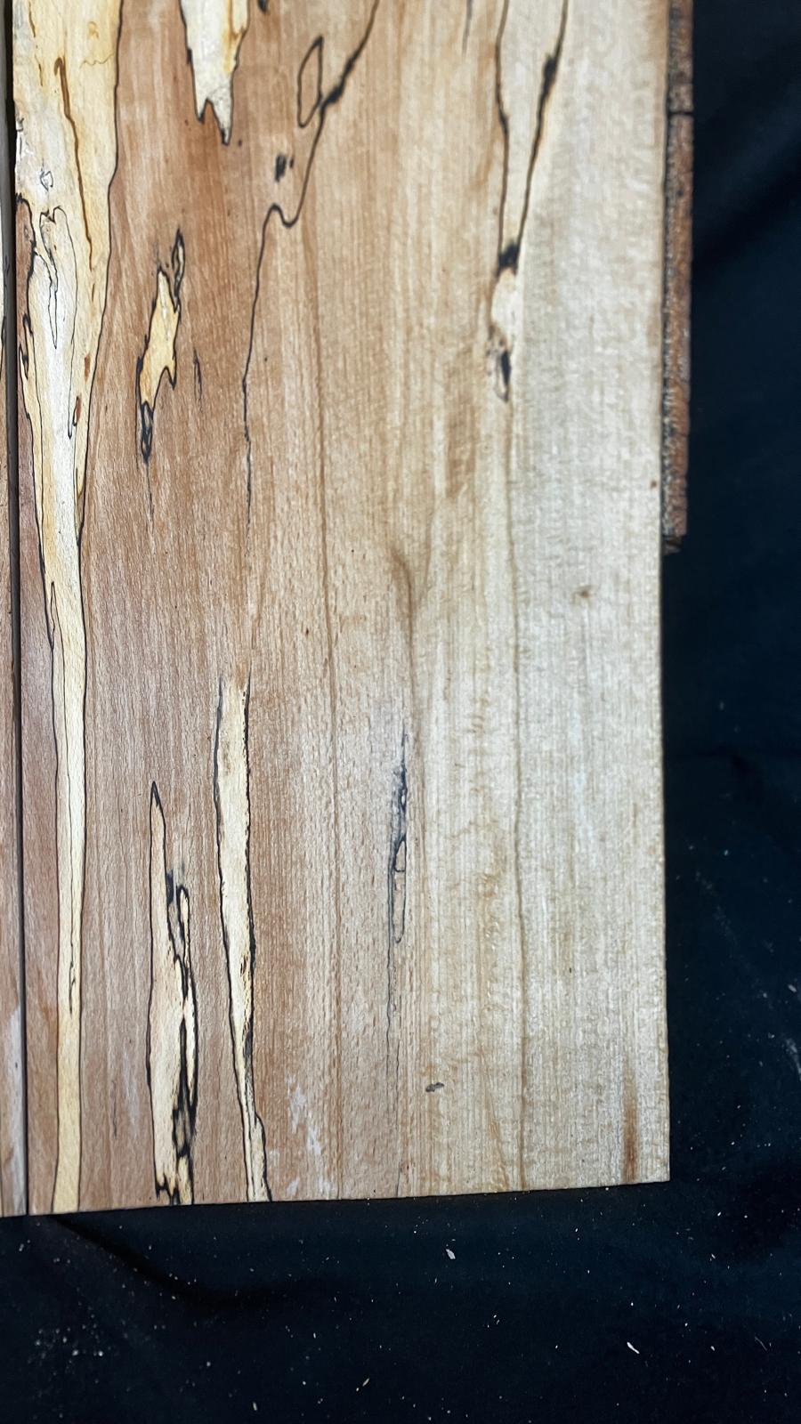 Spalted beech bookmatched tone wood guitar drop tops    (922)